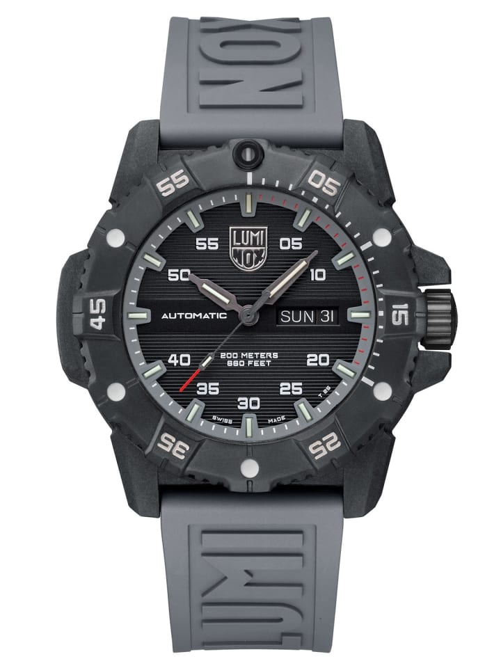 Herrenuhr für Taucher Master Carbon Seal Limited Edition Grau Schwarz