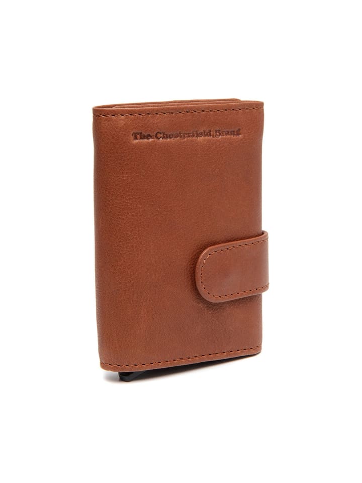 Nivala Geldbörse RFID Schutz Leder 7.5 cm cognac