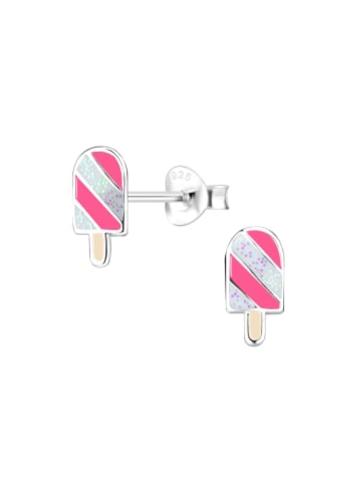 Ohrringe, Ohrstecker EISSTIEL in 925 Sterling Silber, 2-tlg.