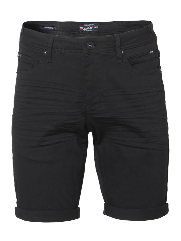 Bermuda Denim Stretch Regular Farben in schwarz
