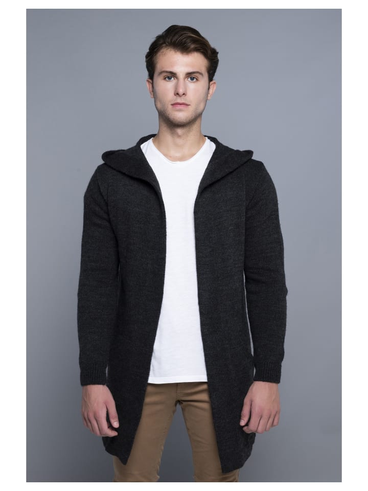 Strickjacke in Anthra