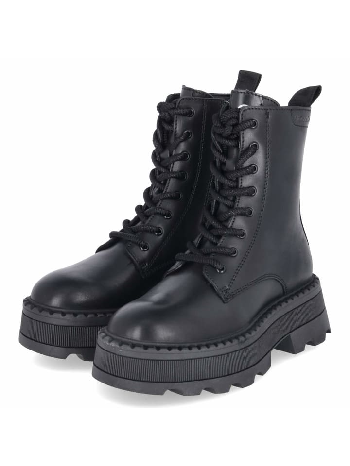 Schnürboots in schwarz