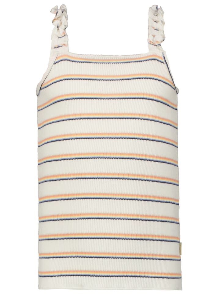 Top mit Rüschenträger in off white