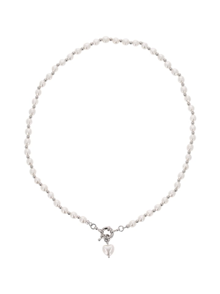 Women Necklace in Silver White