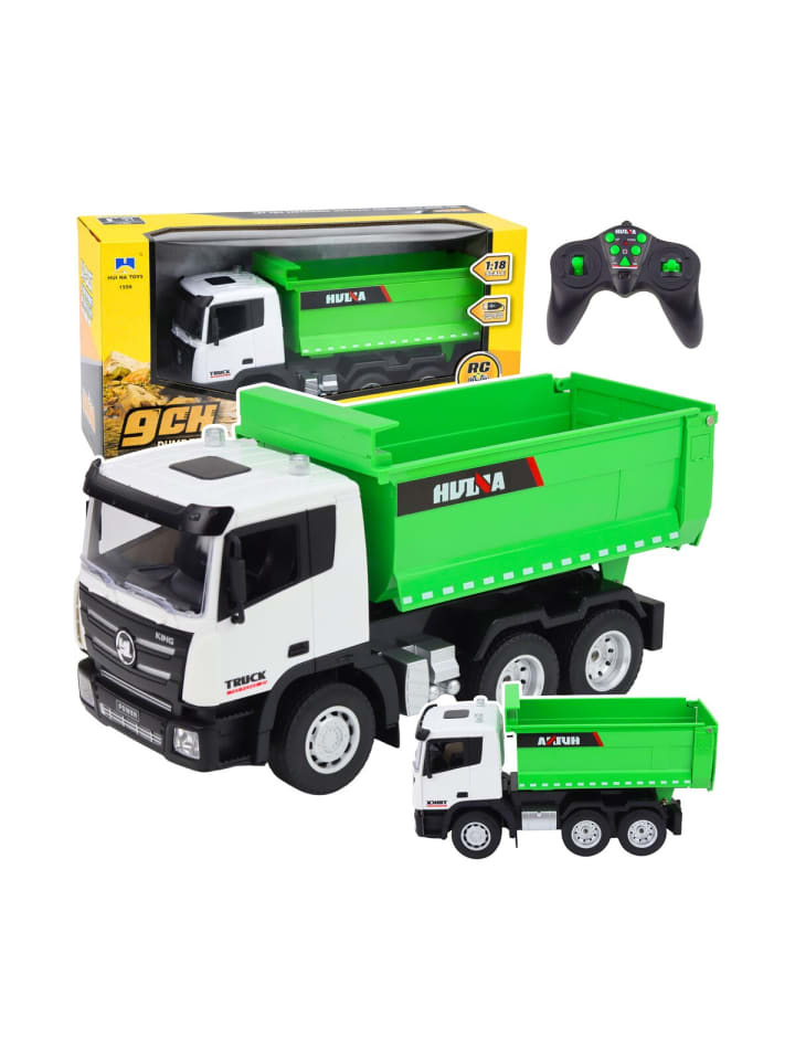 Huina RC ferngesteuerter Muldenkipper Grün 1:18