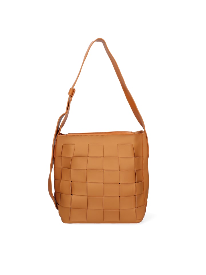 Schultertasche in COGNAC