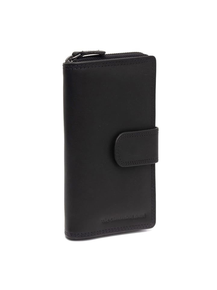 Charlotte Geldbörse RFID Schutz Leder 2 cm black