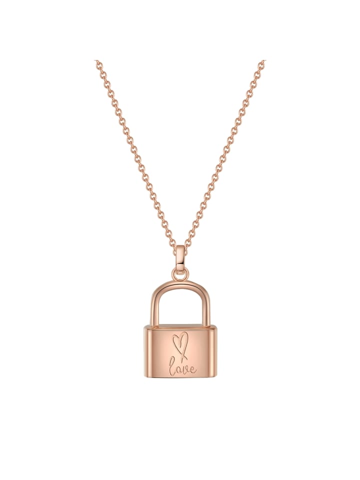 Halskette Schloss aus Sterling Silber in roségold