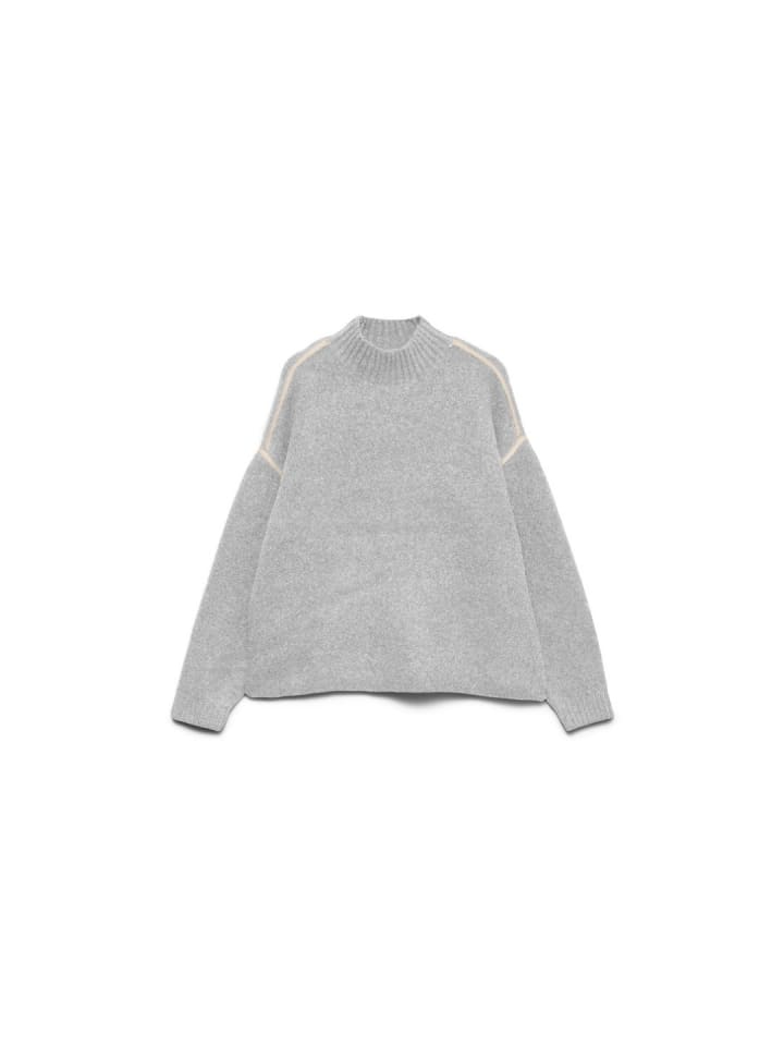 Pullover in Light Grey Melange