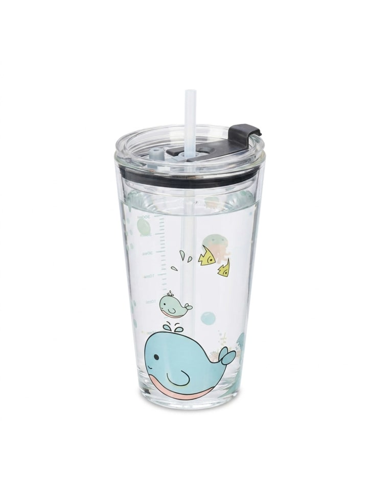 4 x Kinderglas "Wal" in Transparent