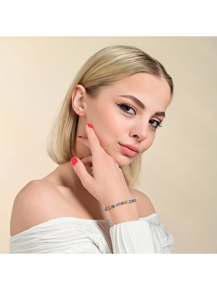 Damen Armband aus Edelstahl 17 cm in gold