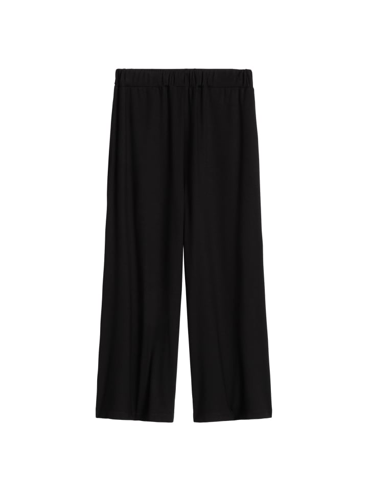 Weite Jerseyhose in Schwarz