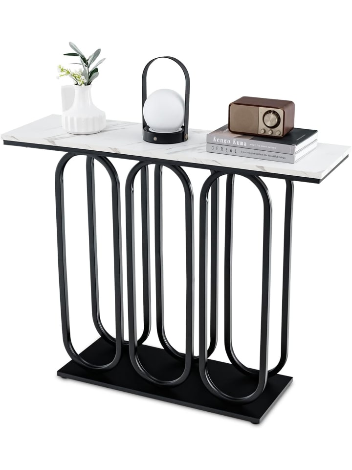 Konsolentisch 100x30x80cm in Schwarz