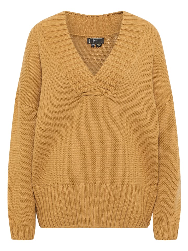 Damen Strickpullover in Kamel