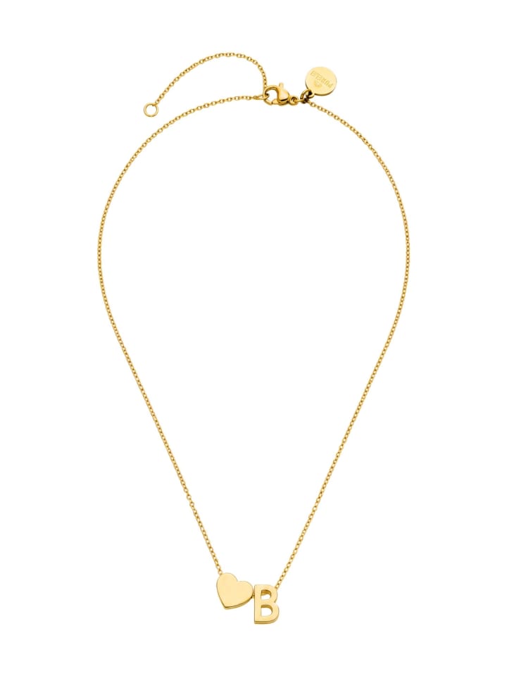 Kette Letter Heart B Gold