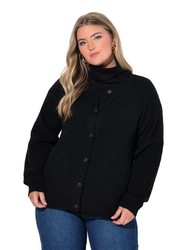Strickjacke in schwarz