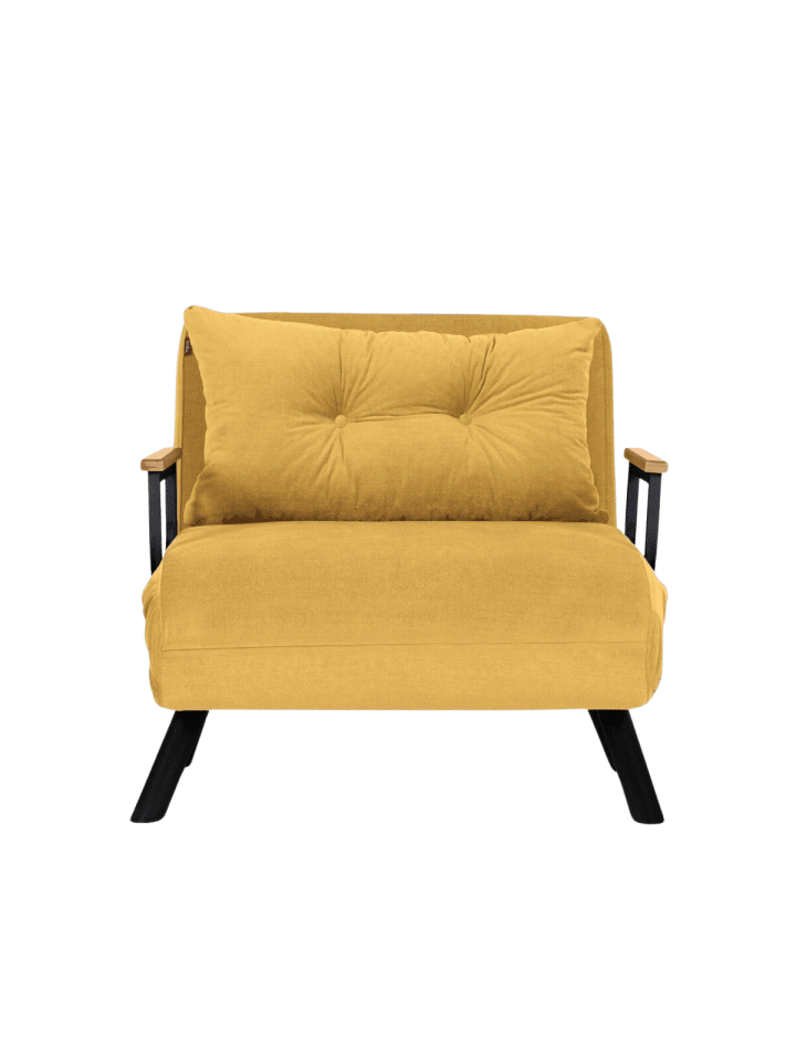 Schlafsessel SANDO in GELB - (W)67  x (H)41  x (L)50 cm