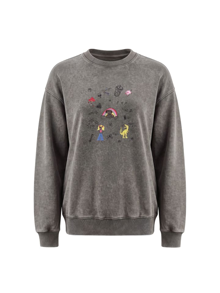 Women Sweatshirt in Olive