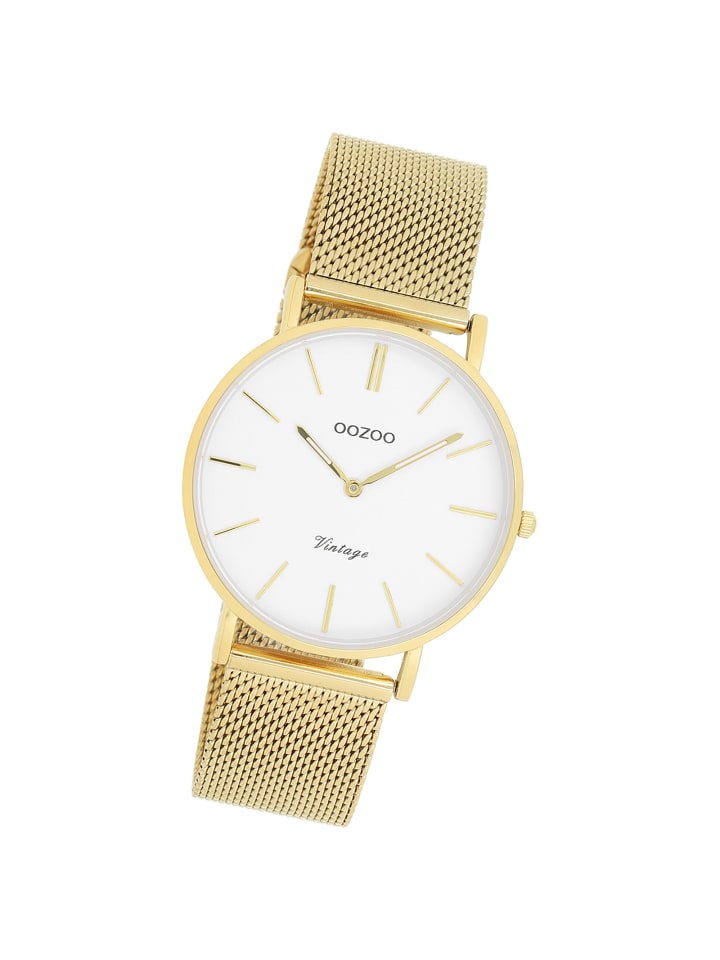 Analog-Armbanduhr Oozoo Vintage Series gold mittel (ca. 36mm)