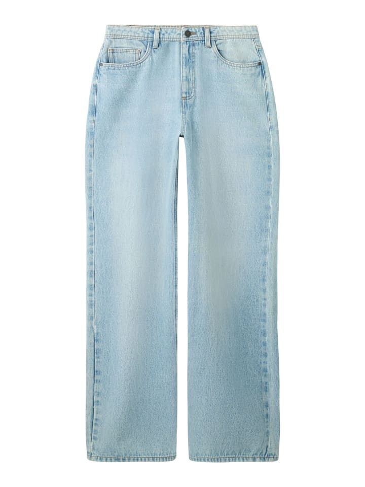 Jeans in Light Blue Bleached Denim
