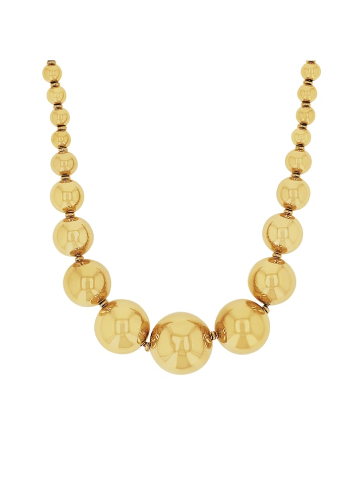 Halskette Edelstahl, IP Gold in Gold