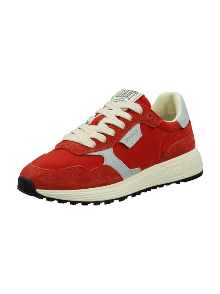 Sportliche Schnürschuhe in Rot