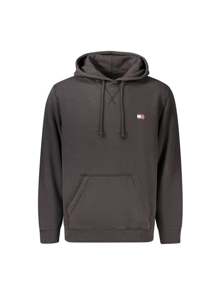 Schwarz Baumwolle Herren Sweatshirt