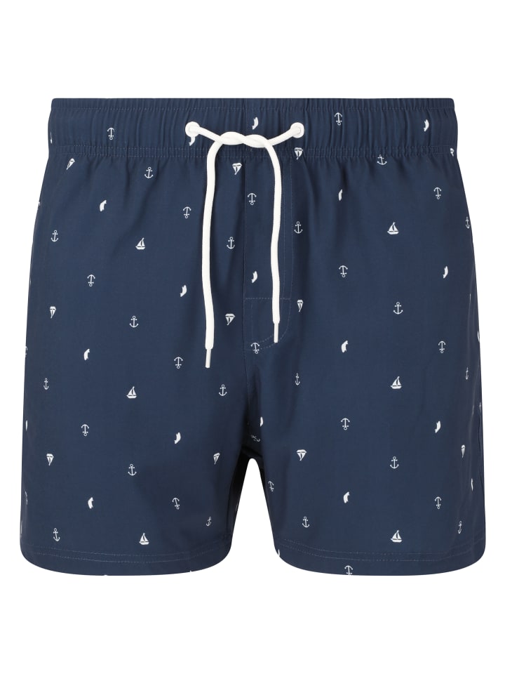 Badeshorts Werner in Print 3608 Navy sailor