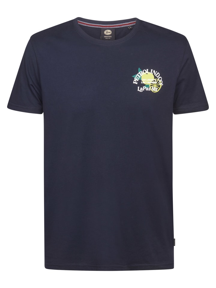 T-Shirt mit Rückenprint CosmosAzul in Blau