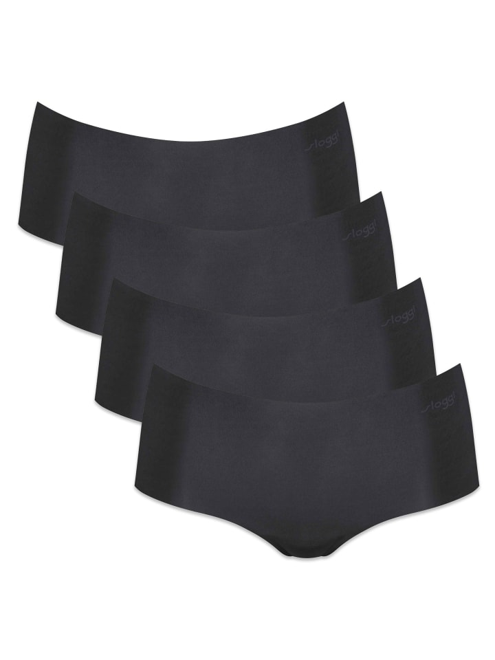 Panty 4er Pack in Schwarz
