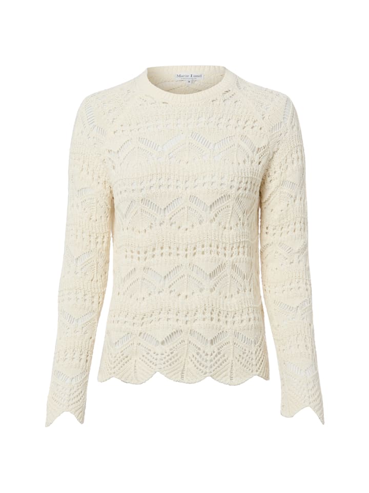 Strickpullover in ecru - 0001