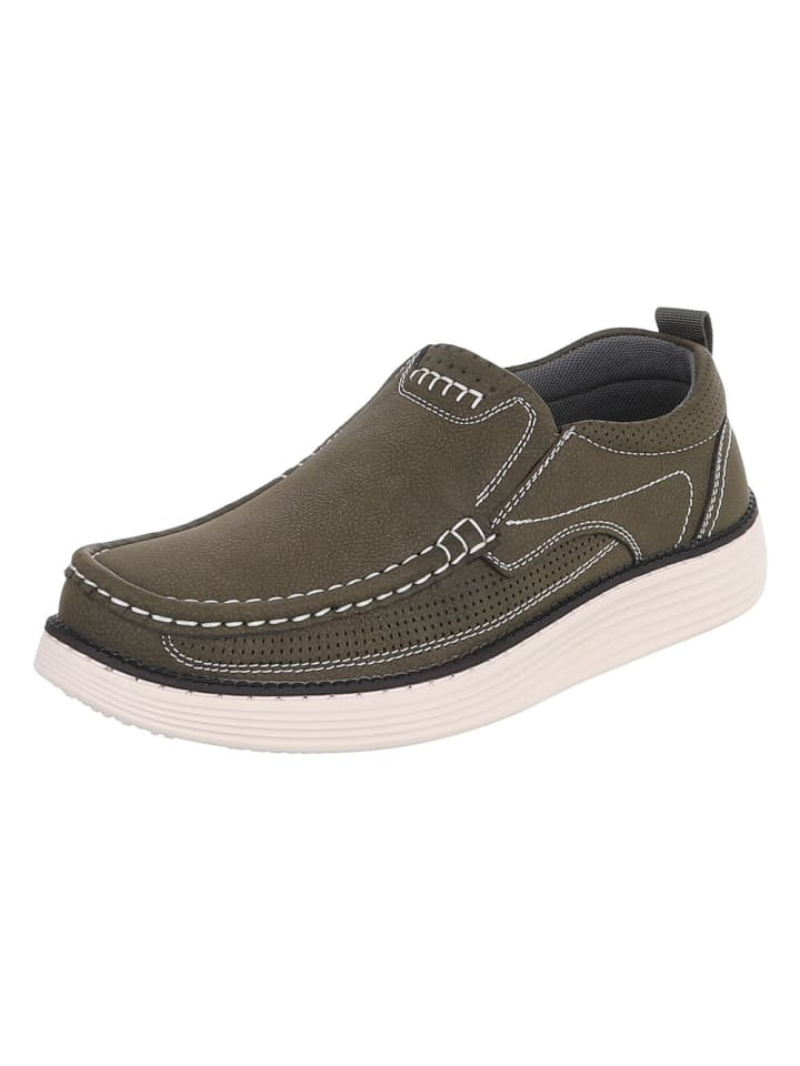 Halbschuh in Khaki