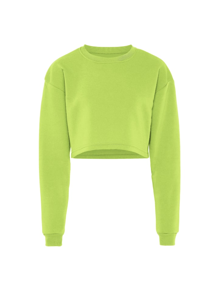 Damen Sweatshirt in Saure Limette