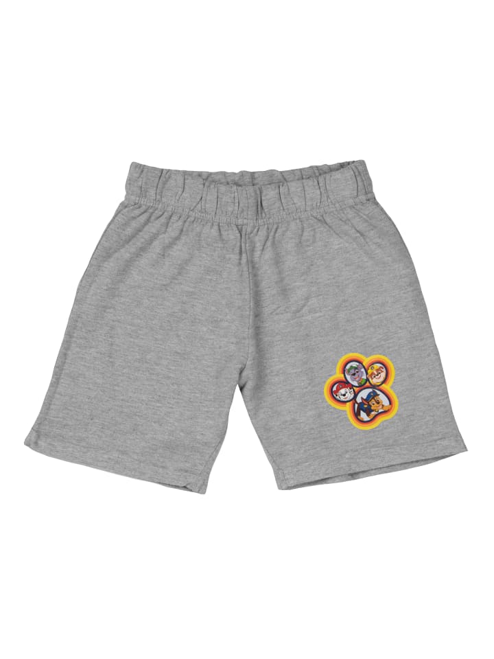 Paw Patrol Shorts - Chase, Marshall, Rubble und Rock in grau