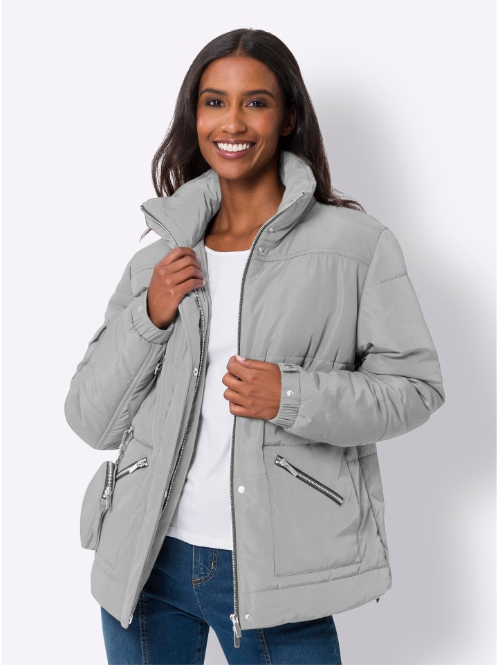 Jacke in steingrau