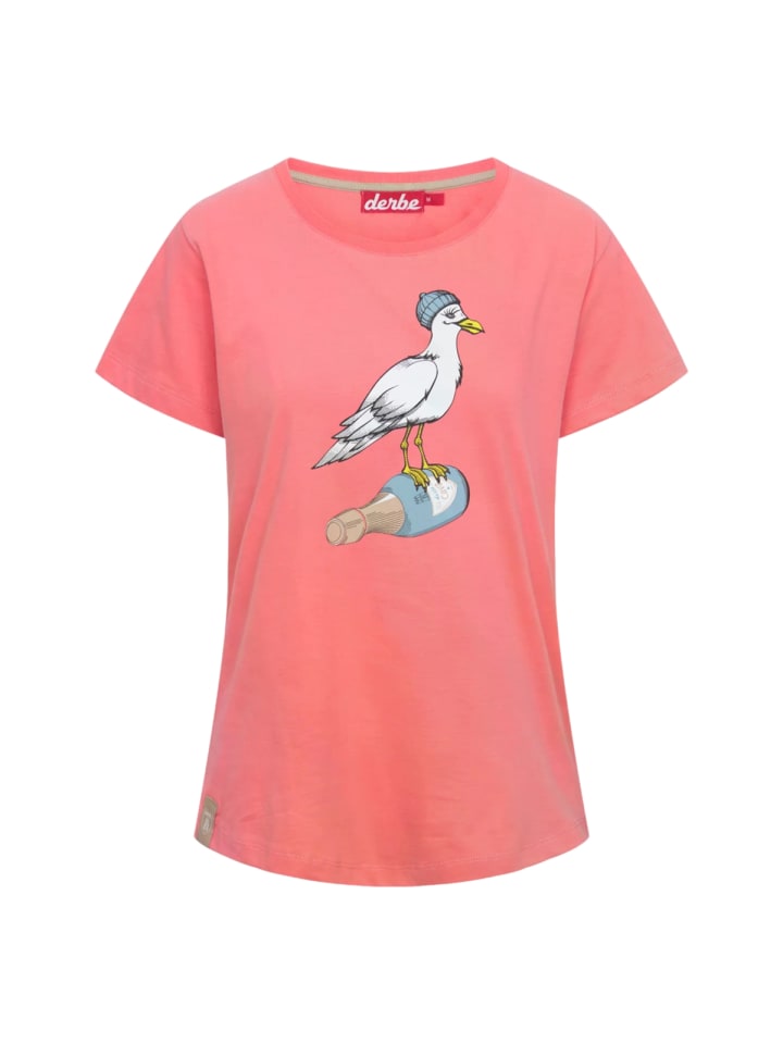 T-Shirt Sturmmöwe in coral/skyride