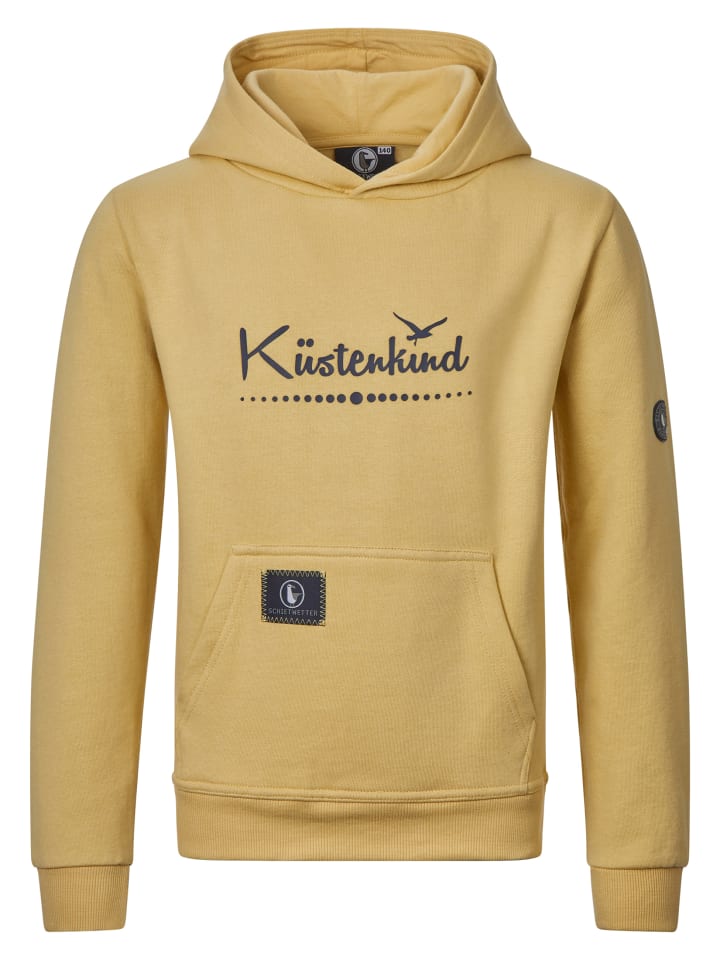 Kinder Kapuzenpullover "Küstenkind in sand/navy