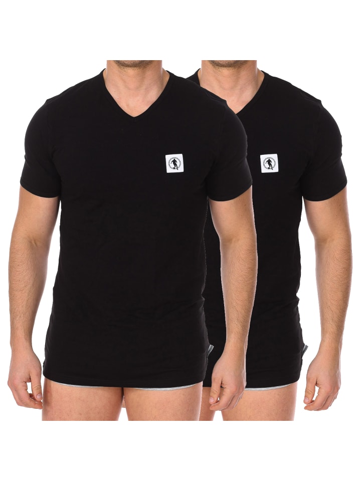 2er-Set: Unterhemd in Black