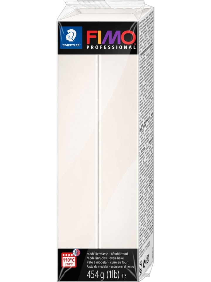 Modelliermasse Fimo Professional 454g porzellan Großblock