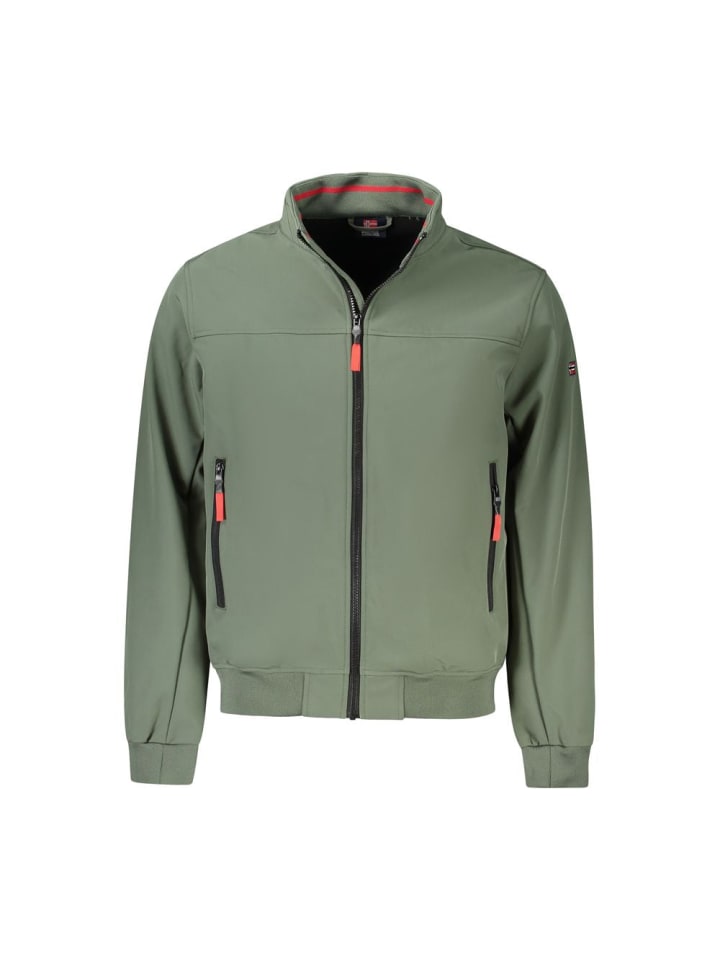 Grün Polyester Herren Jacke