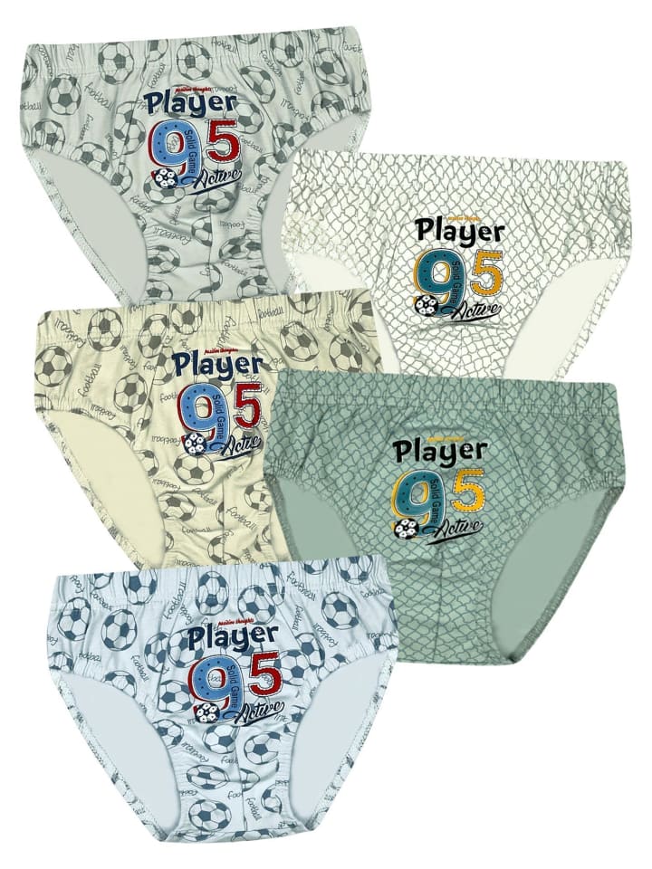 5er Set Slips - Player - Bunt