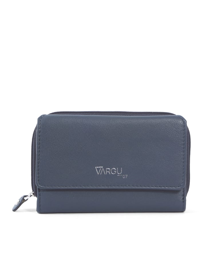 Echtleder Geldbörse NILA 1-A mono in navy
