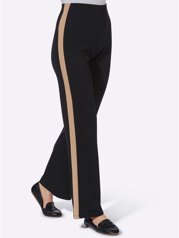 Jersey-Hose in schwarz