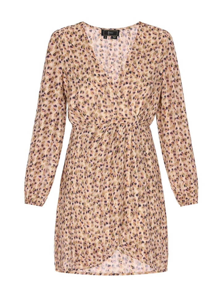 Women Dress in beige multicolor