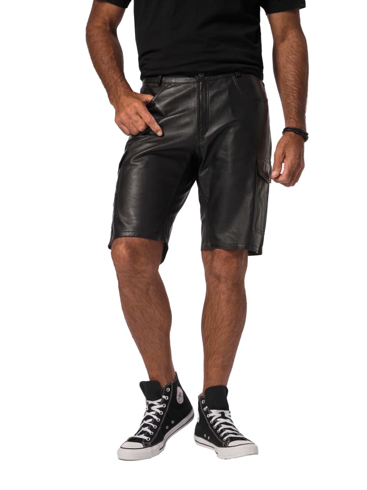 Lederhose in schwarz