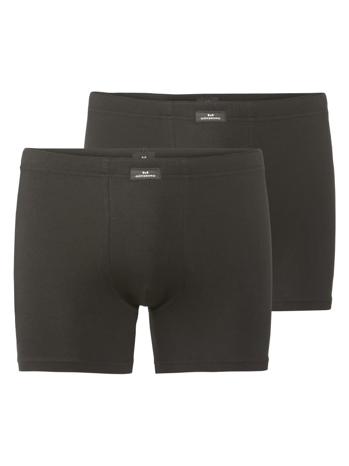 Long-Pants 2Er Pack X-Lastic in schwarz-dunkel-uni