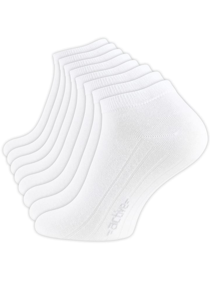 8 Paar Sneaker Socken in weiss