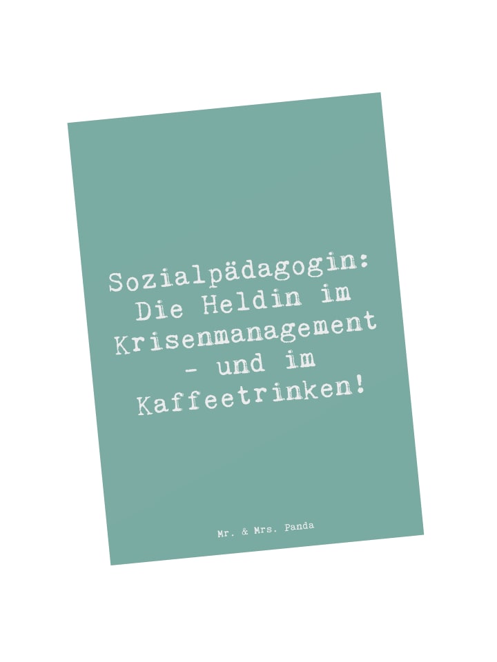 Grußkarte Spruch Sozialpädagogin mit Spruch in Meeresbrise