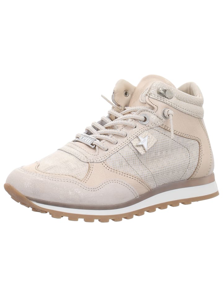 Sneaker High in beige