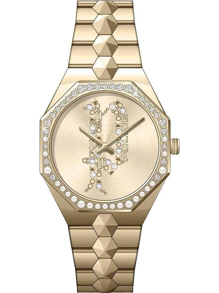 Uhr in Gold